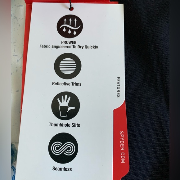 Spyder Active Long Sleeve Tee Black Size Small NWT - Picture 5 of 8